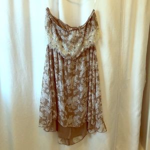 Summer strapless dress